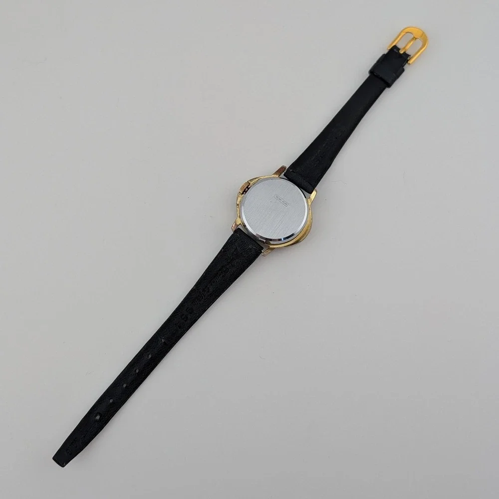 Vintage Parker Swiss Made Manual Wind Mid Century Blue Gold Fleck Watch 31mm